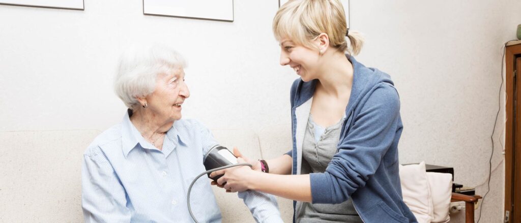healthcare with elderly patient